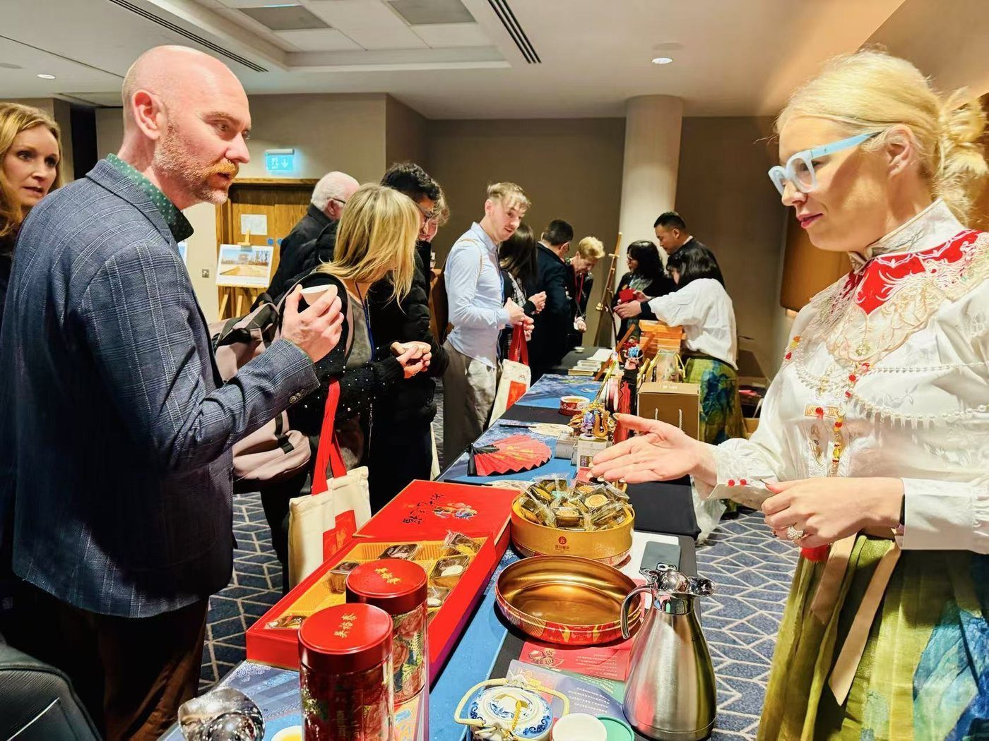 Guest interaction during the Beijing tourism promotion event in Dublin