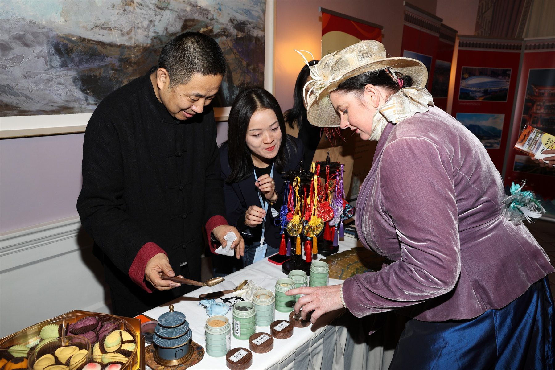 Guests and partners meeting during a Beijing promotion event in Dublin