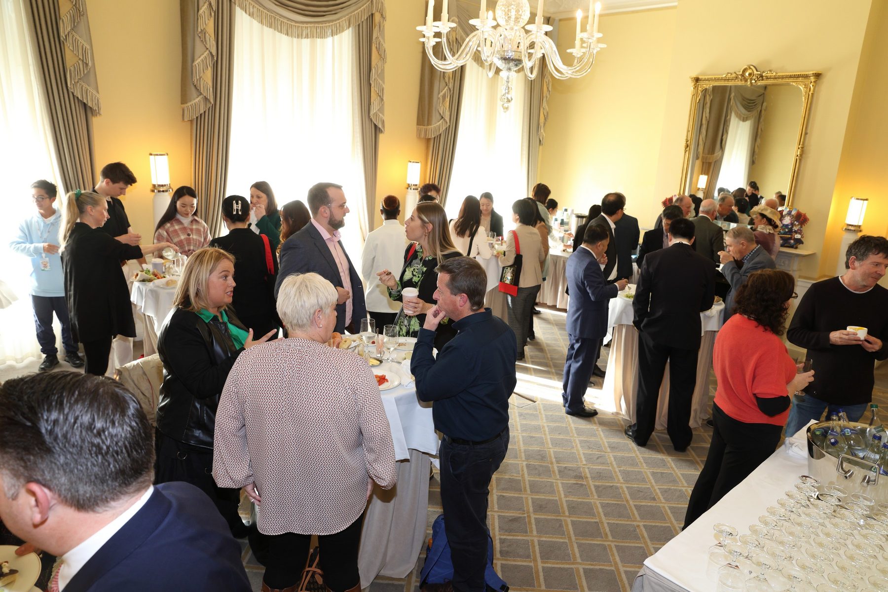 Guests and speakers at a tourism promotion event in Dublin