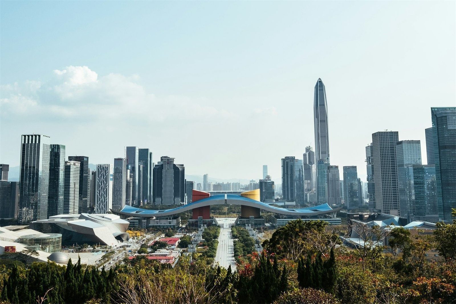 Modern Shenzhen skyline in the Greater Bay Area