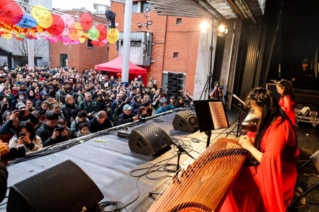 Chinese New Year celebration performance in Dublin
