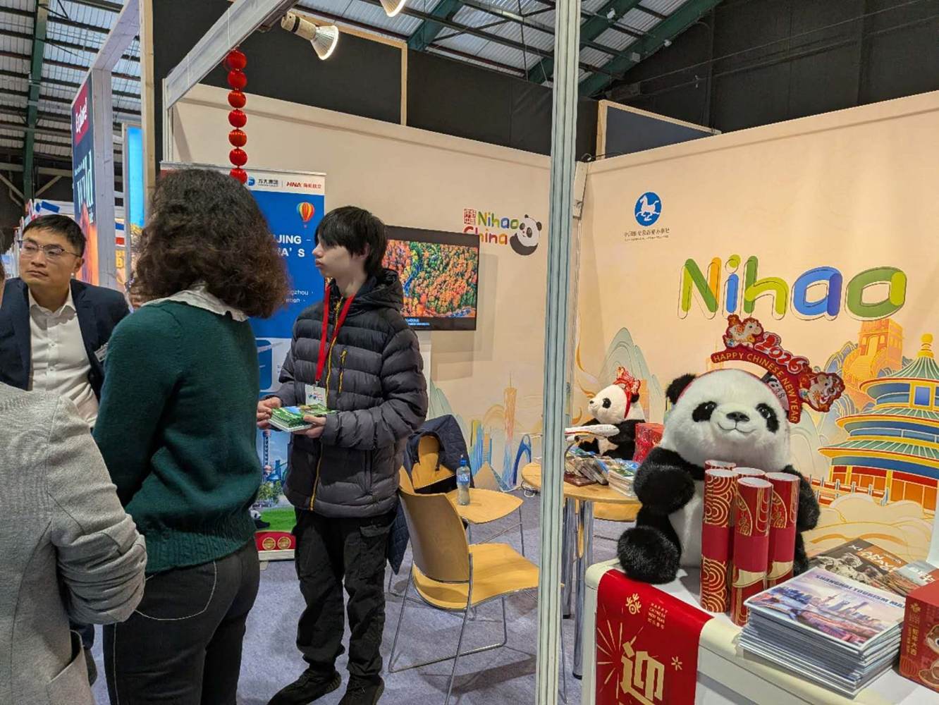 China tourism promotion stand at Holiday World Show